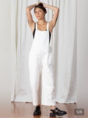 Ali Golden White Overall Jumper